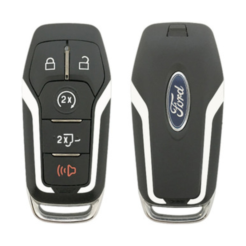 Ford 5 Button Smart Key 2-Way M3N-A2C31243300, 164-R8117, 902 MHz – Refurbished, Grade A