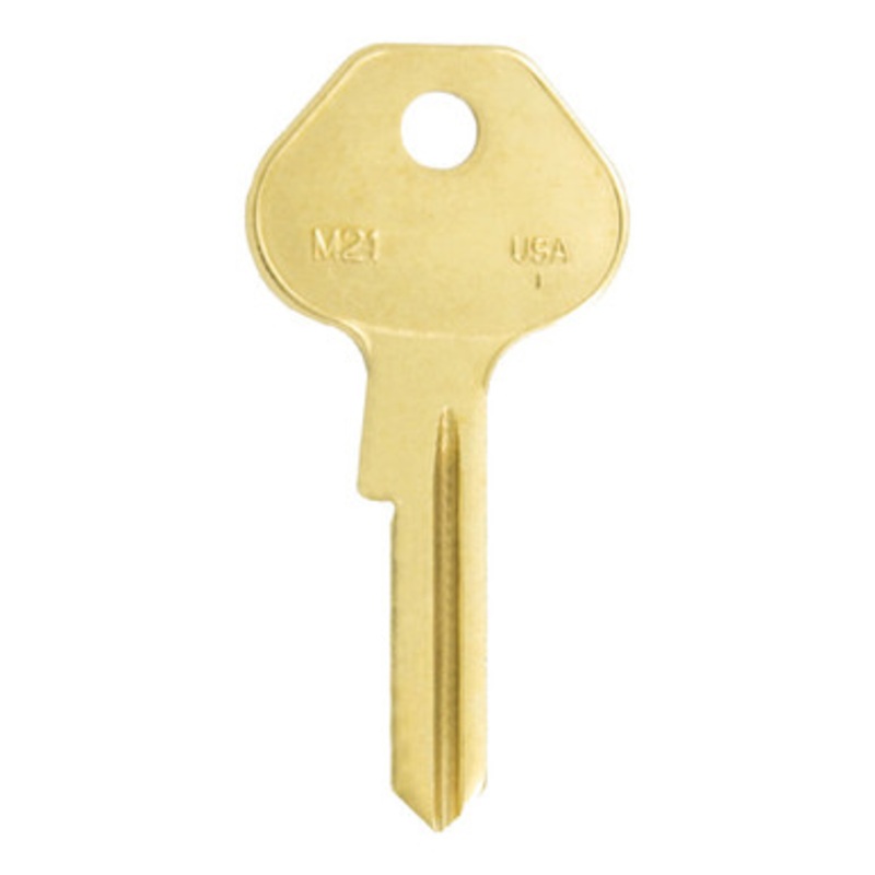 ILCO M21 1092-7000 Master Padlock Key Blank – Nickle Plated Brass – 50 Pack