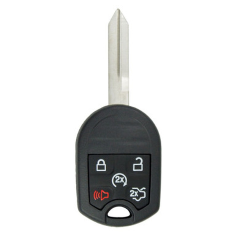 Keyless2Go 5 button Remote Head Key Replacement for Ford 164-R8000 New Style