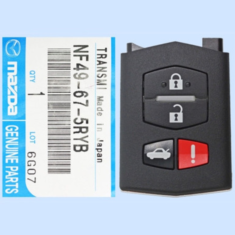 Mazda 4 Button Remote Head Key – New OEM
