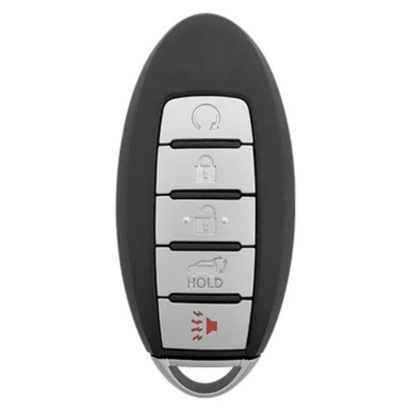 Nissan/Infiniti 5 Button Proximity Key KR5S180144106 285E3-6FL7A, 285E3-6FL7B, CONTINENTAL: S180144110 – Refurbished, Recase