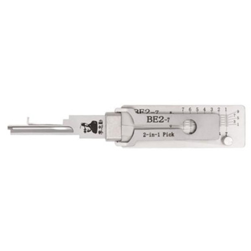 Original Lishi 2-in-1 Residential Tool BE2 For BEST A Keyway 7-Pin – Anti-Glare