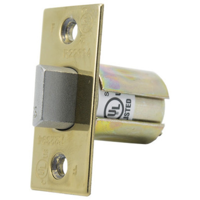 PLS L2LU Grade 2 Lever/Door Knob Latch Unguarded 2 3/8 – Bright Brass US3