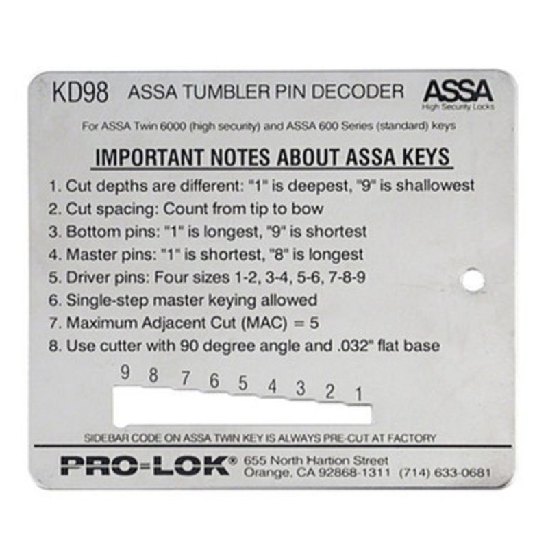 PRO-LOK Key Decoder – ASSA