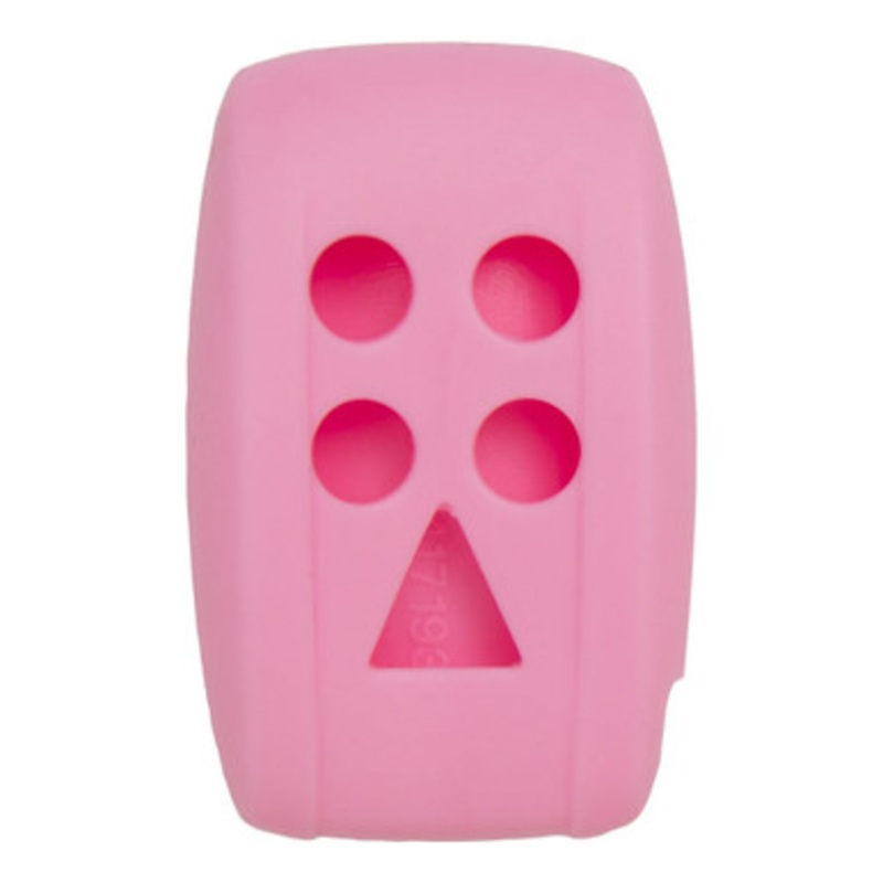 Replacement Silicone Jacket Keyless Remote Cover JAGR15 for Jaguar 5 Button Proximity Smart Key Remote  FCC ID: KR55WK49244 – Pink