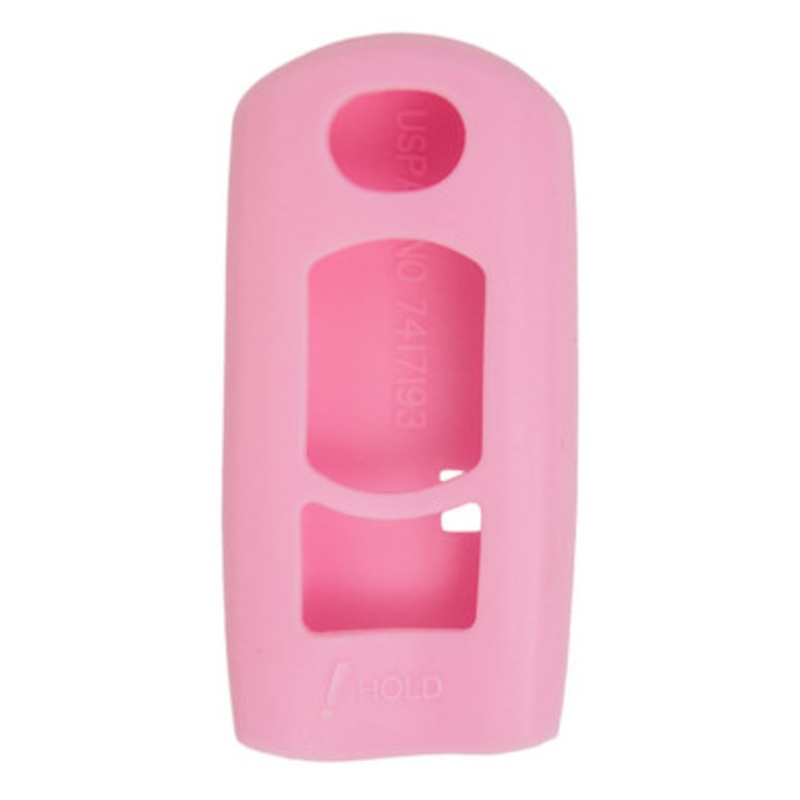 Replacement Silicone Jacket Keyless Remote Cover MZDAM24 for Mazda 4 Button Proximity Smart Key FCC ID: WAZX1T763SKE11 – Pink