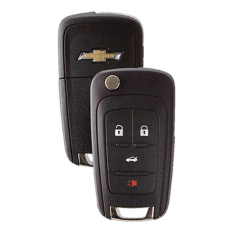 STRATTEC Chevrolet Logo (5921872) 13500318 4-Button Proximity Flip Key for Chevrolet (315 MHZ)
