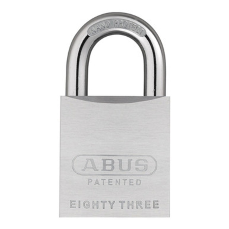 ABUS 83 Series Padlock 83/50 S2 Brass Without Cylinder Chrome