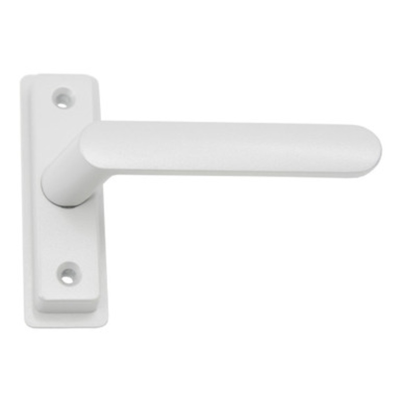 Adams Rite 4568 Lever Handle Eurostyle For 4300, 4500, 4900 Series Deadlatches – Straight – RH or RHR – 1-3/4 to 2 Door Thickness – Clear Anodized