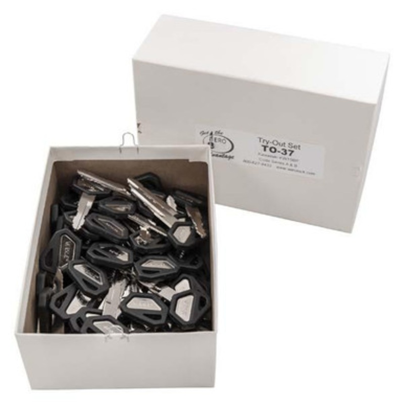 Aero Lock KW115BP Tryout Keys Set For Kawasaki Motorcycles – Code Series: A & B – 64 Keys