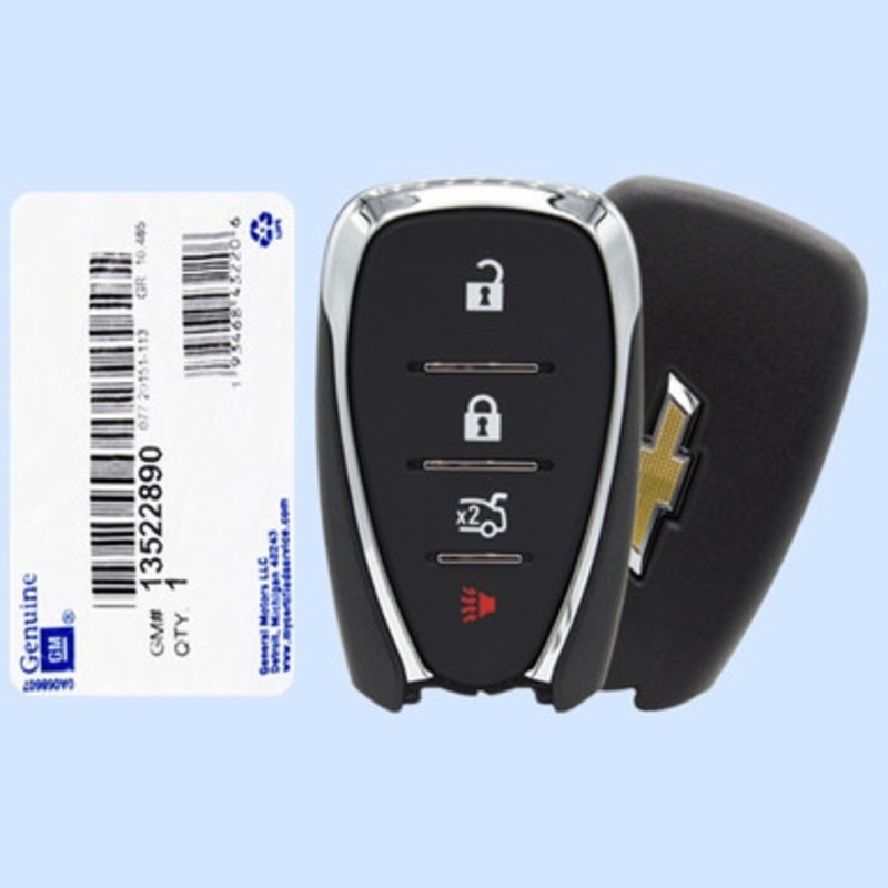 Chevrolet 4-Button Smart Key HYQ4ES 13522890 433 MHz, New OEM
