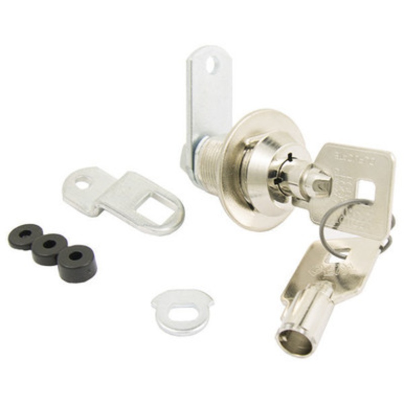 Compx Pin Tumbler Cam Lock 15/16 Cam Keyed Alike 80 – US26 Bright Chrome