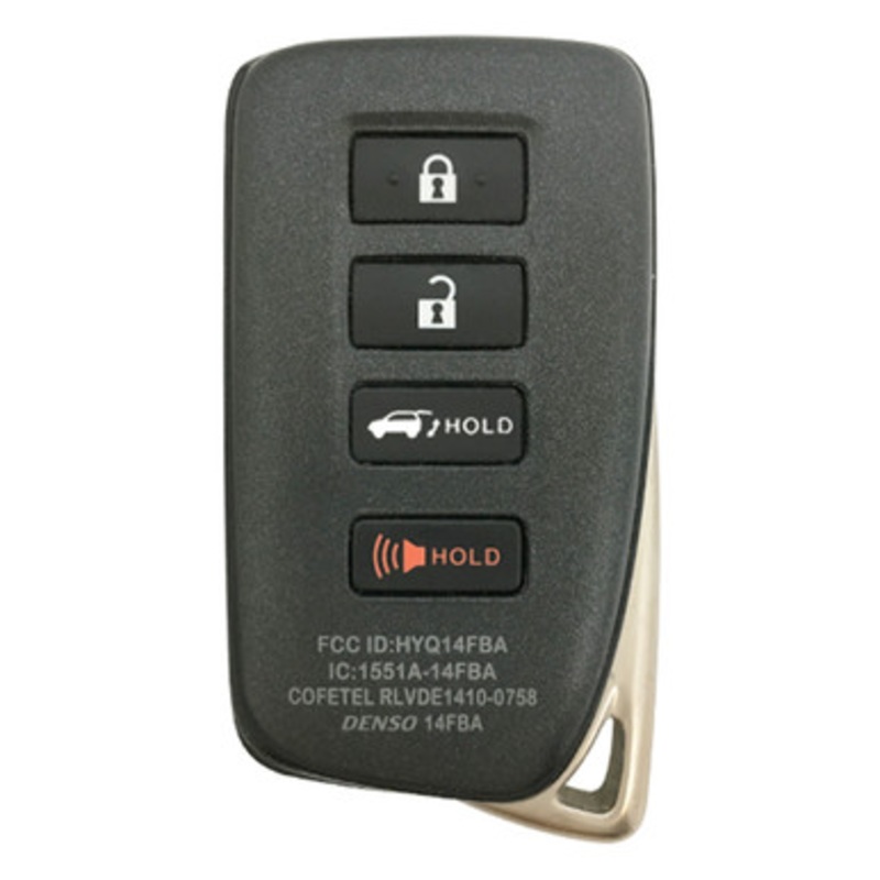 Lexus 4 Button Proximity Smart Key (AG Board – 2110) HYQ14FBA, 89904-78070, 315 MHz – Refurbished, Recase