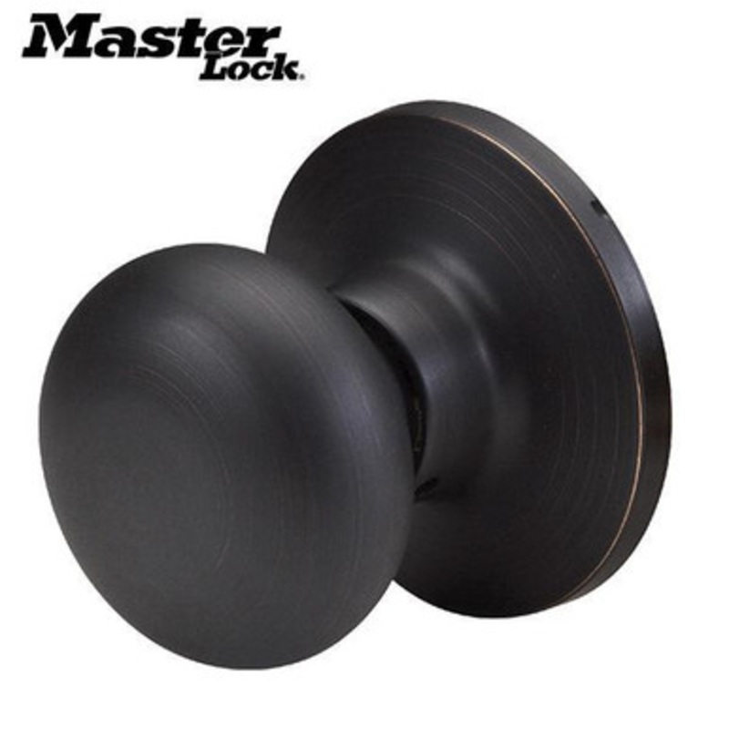 Master Lock BC0512PBOX Biscuit Dummy Door Knob – Passage – Aged Bronze