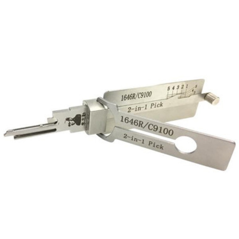 Original Lishi 2 in 1 Pick For National CompX Mailbox Locks C9100/C8700/1646R – Anti-Glare
