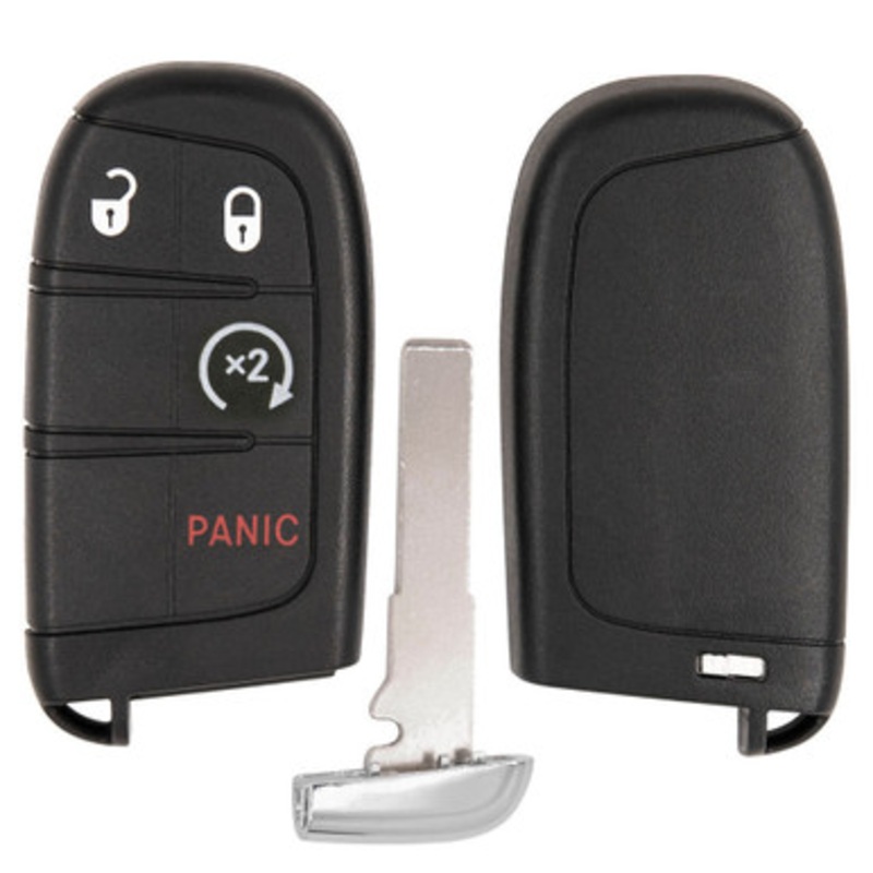 4 Button Shell For Jeep Compass, Renegade Smart Proximity Remote Key M3N-40821302