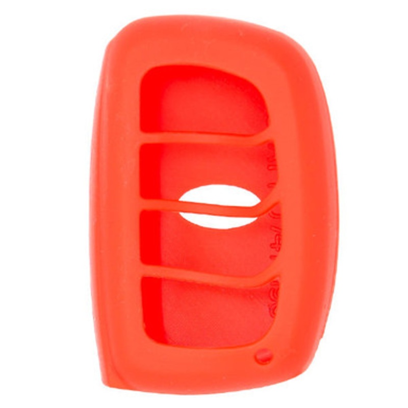 Replacement Silicone Jacket Keyless Remote Cover HYKIK84 for Hyundai 4 Button Smart Key FCC ID: SY5MDFNA433 – Red