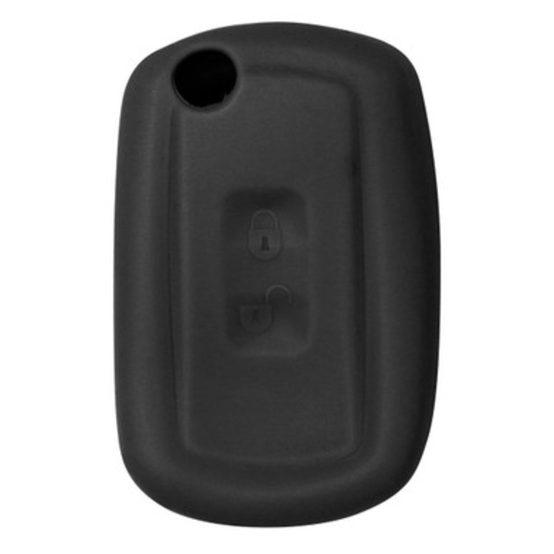 Replacement Silicone Jacket Keyless Remote Cover LROVU13 for Land Rover 3 Button Flip Key FCC ID: YWX000071 – Black