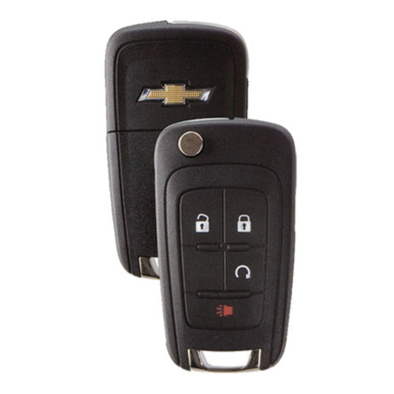 Strattec 5913597 4 Button Chevrolet Flip Key with Remote Start