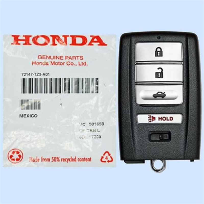 Acura 4 Button Driver 1 Smart Key KR5V1X, 72147-TZ3-A01, 315 MHz – New, OEM