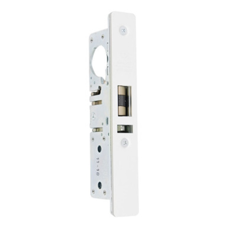 Adams Rite 4510 Standard Deadlatch, Flat Faceplate, 31/32 Backset, RH/LHR, 2-5/8 Strike – Clear Anodized