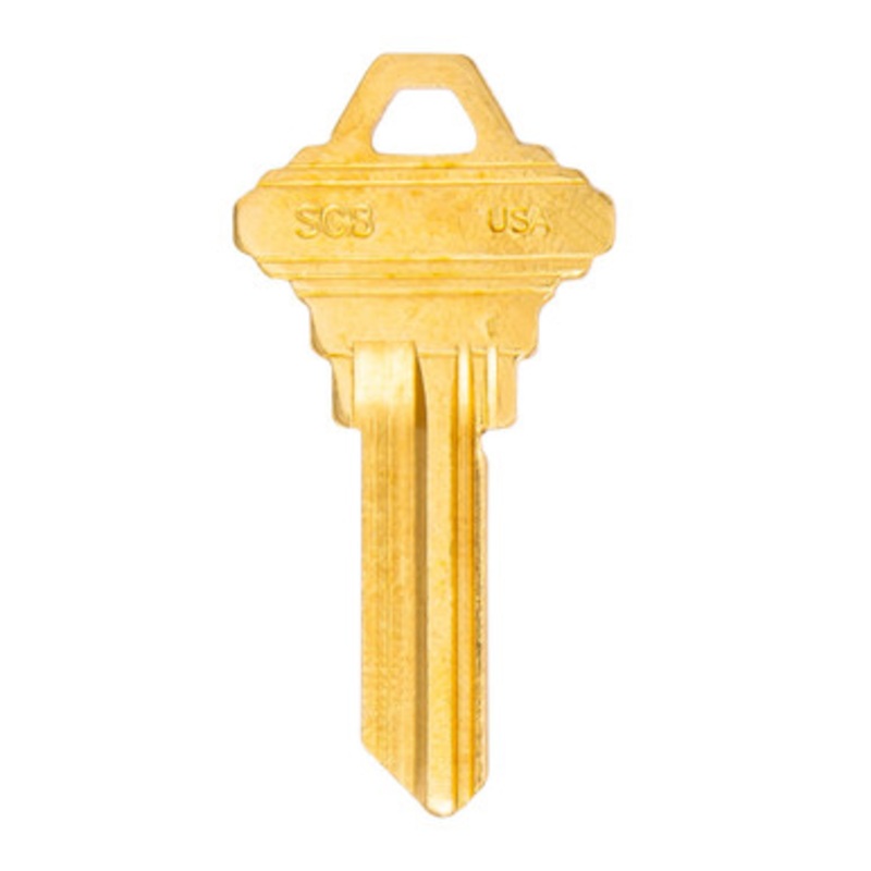 ILCO Ilco SC8-1145E Schlage Key Blank – Brass – 50 Pack