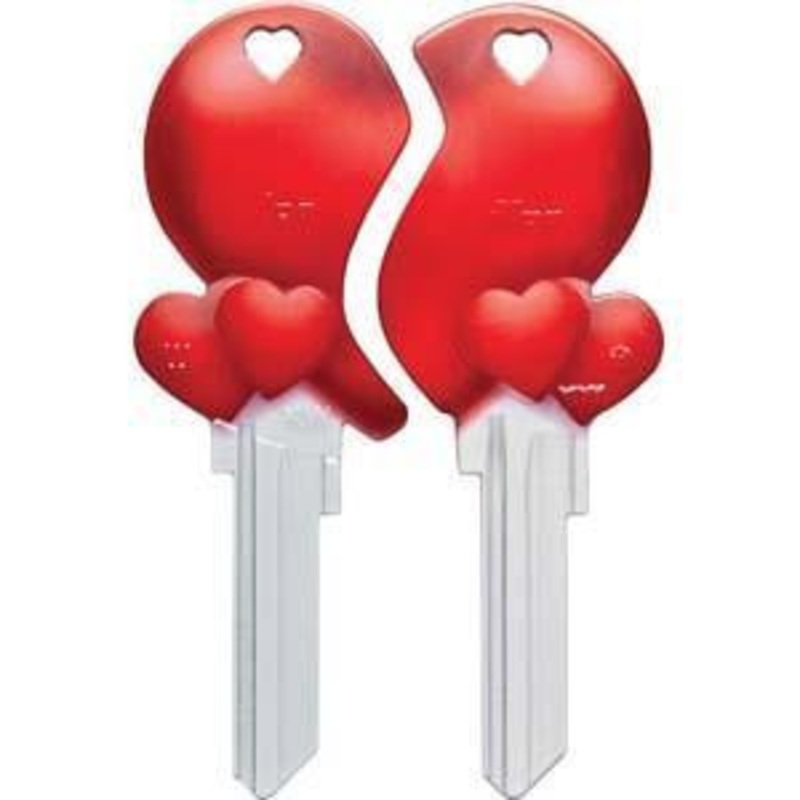 ILCO Key Personali-Keys Mates HEART KW – 5 PACK
