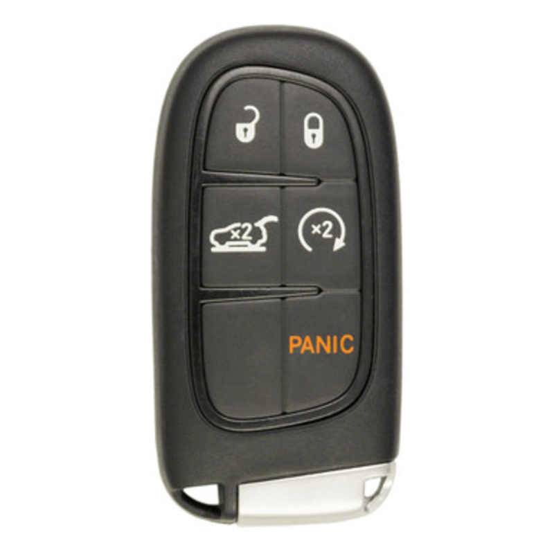 Keyless2Go Jeep 5-Button Smart Key GQ4-54T 68141580AG 433 MHz, Premium Aftermarket