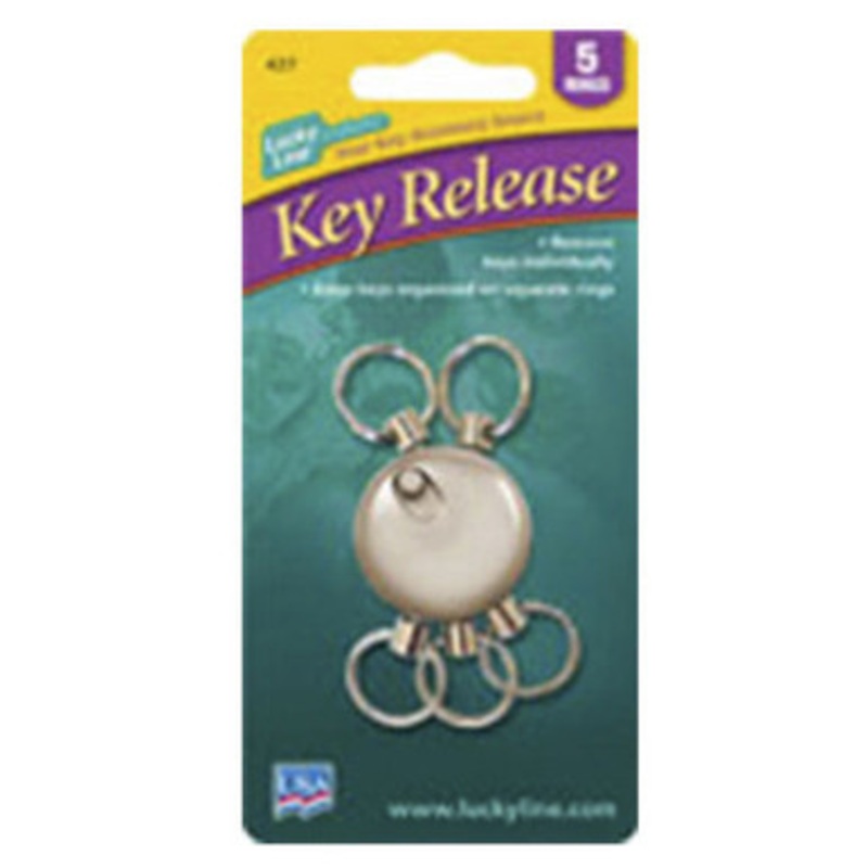 Lucky Line KEY RELEASE With 5 Key Rings – 1 Pcs – Carded