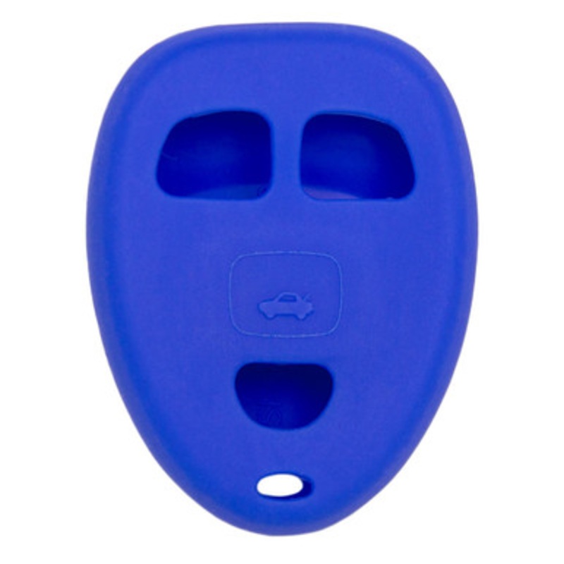 Replacement Silicone Jacket Keyless Remote Cover GMC34 for GM – Blue