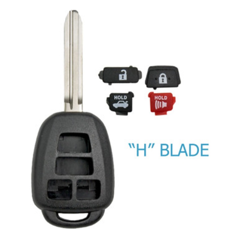 4 Button Remote Key Shell Toyota HYQ12BDM HYQ12BEL – H Blade