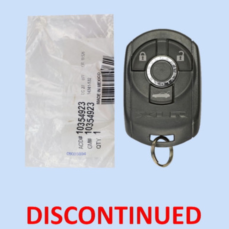 Cadillac 3-Button Remote Smart Key Memory 2 M3N-65981403 10354923 – New OEM