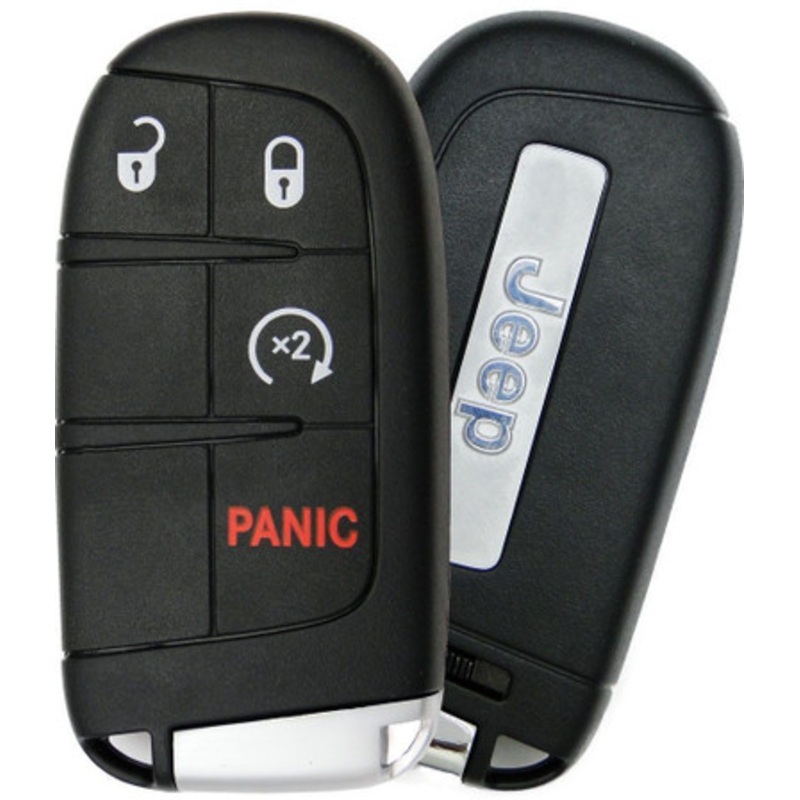 Jeep 4 Button Smart Key M3N-40821302, 68250337AB, 433 MHz – Refurbished, Grade A