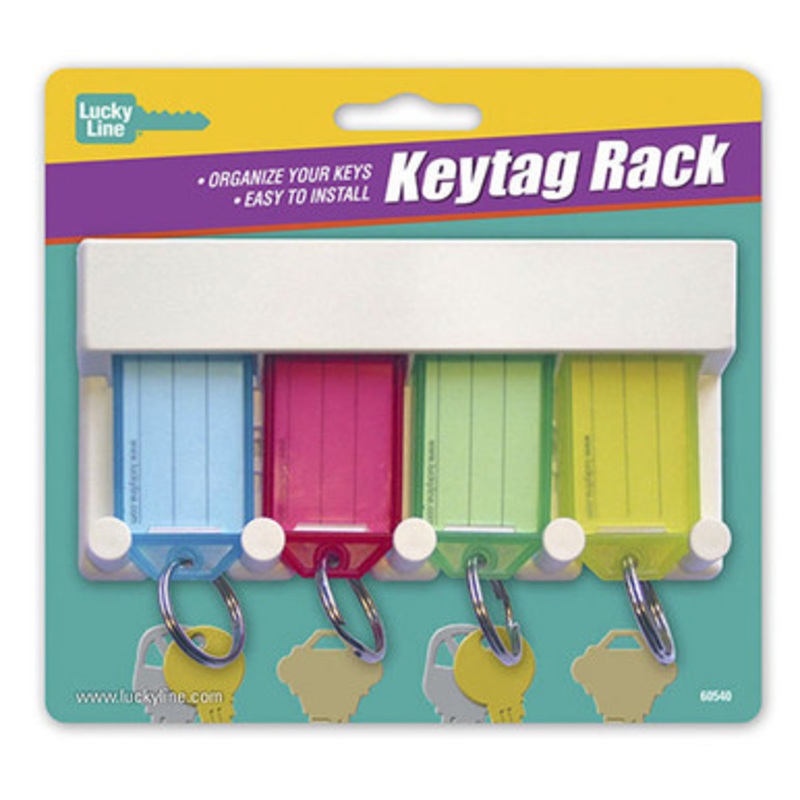 Lucky Line 4 Key Tag Rack – 1 Pcs – Carded