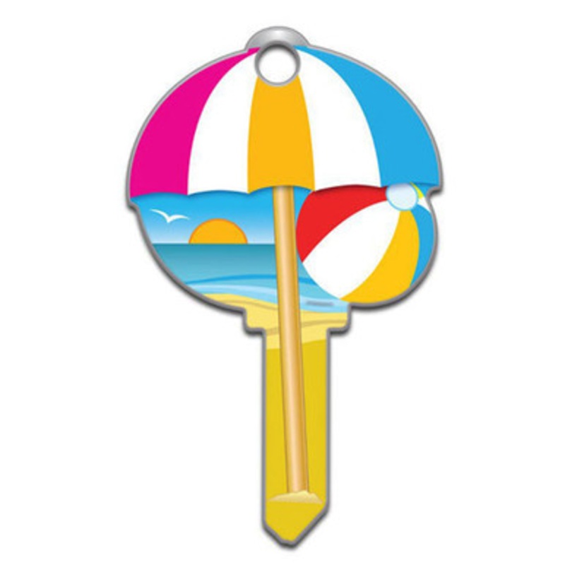 Lucky Line Key Shapes Beach – 5 Pack – Kwikset KW