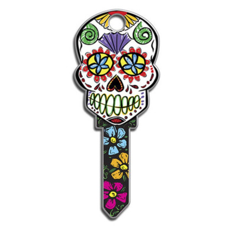 Lucky Line Key Shapes Sugar Skull  – 5 Pack – Schlage SC