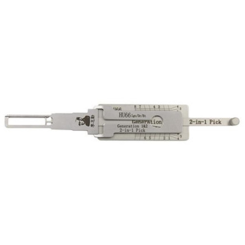 Original Lishi HU66 VAG SINGLE Lifter Audi Volkswagen 2-in-1 Pick – Ignition / Door / Trunk – Anti Glare