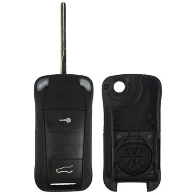 Porsche 3 Button Flip Key Shell Replacement