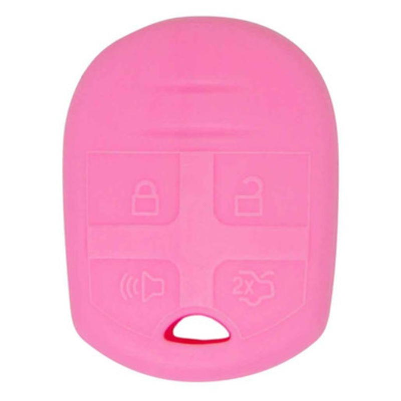 Replacement Silicone Jacket Keyless Remote Cover FRDB54 for Ford – Pink