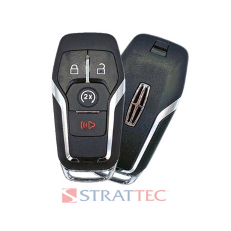 STRATTEC Lincoln Logo (5925315) 164-R8108 4-Button Smart Key for Lincoln (902 MHZ) – 2 Way