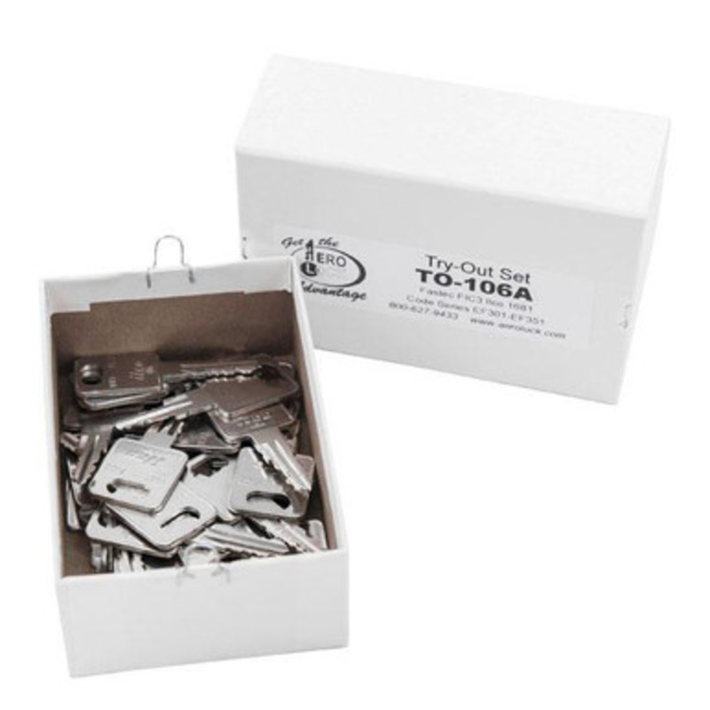 Aero Lock FIC3 Tryout Keys For Fastec Camper Locks – 25 Keys