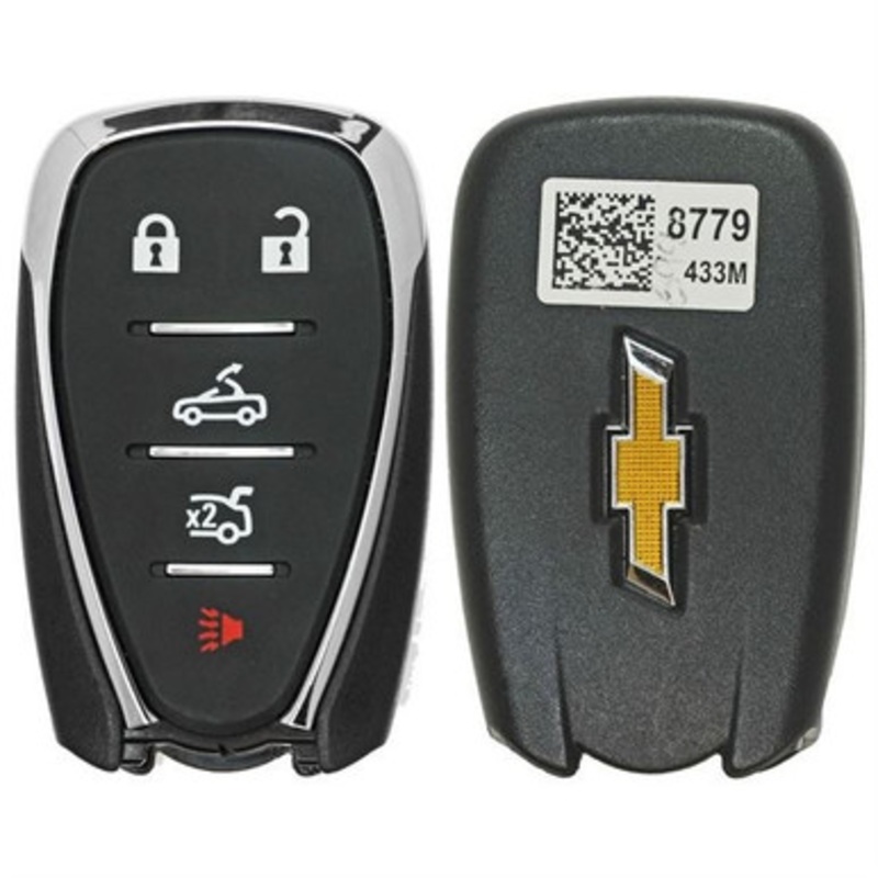 Chevrolet 5 Button Smart Key HYQ4EA, 13529654, 433 MHz – Refurbished, Grade A