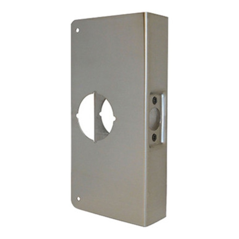Don-Jo Wrap Around Plate 4-CW For Cylindrical Door Locks With 2 1/8 Hole – 1 3/4 Door – 630 Finish