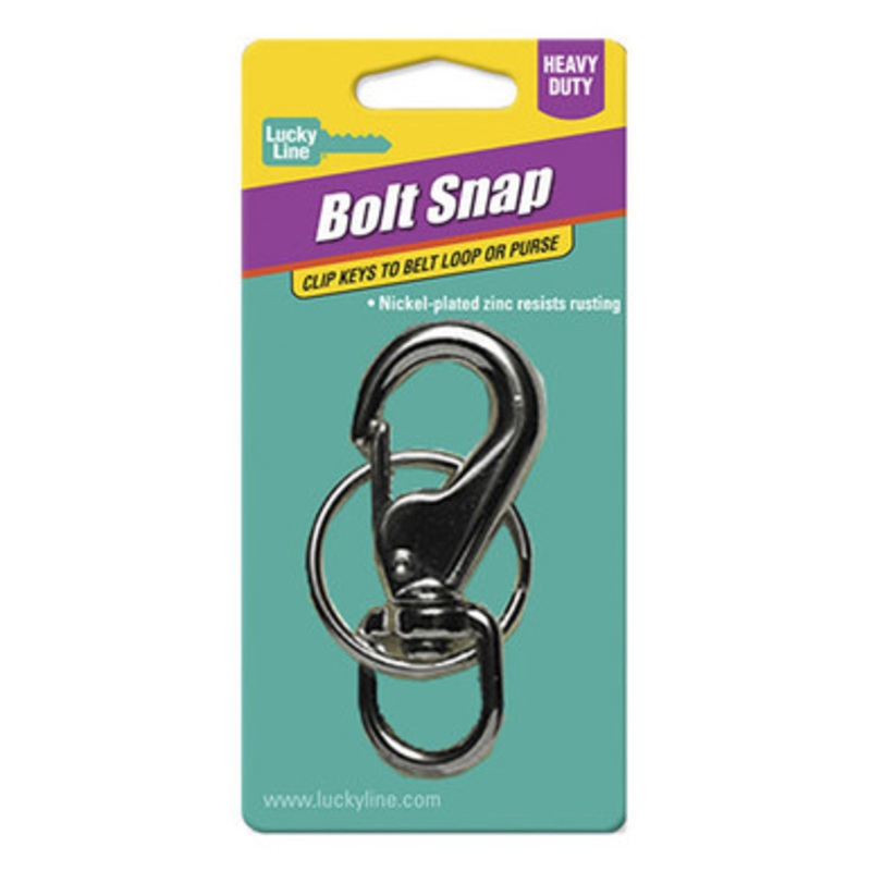 Lucky Line Heavy Duty Boat Snap On Nickel-Plated Zinc – 1 Pcs – Carded