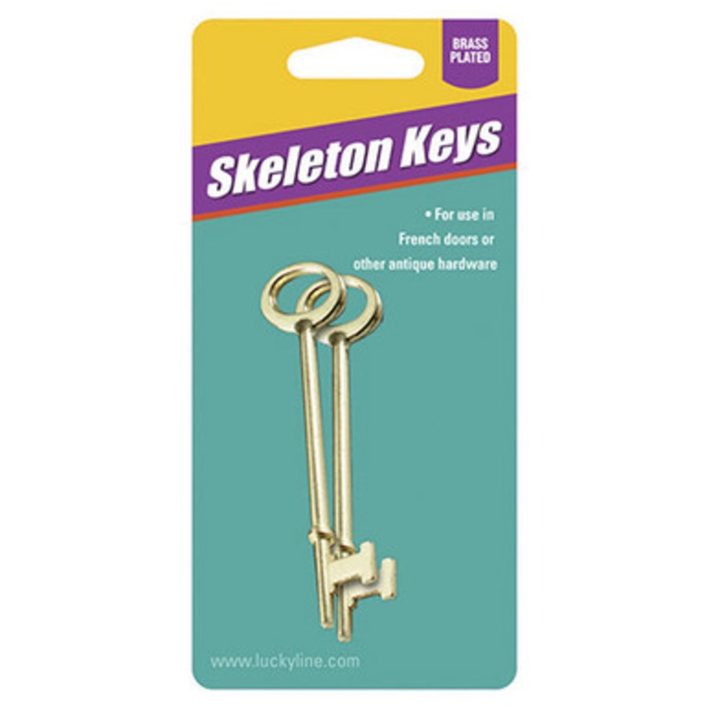 Lucky Line Skeleton Keys Flat & Notch Tip – 5 PACK