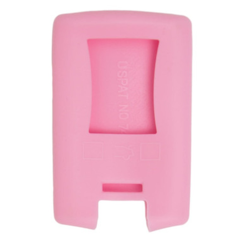 Replacement Silicone Jacket Keyless Remote Cover GMC75 for GM 4 Button Smart Key for Corvette FCC ID: M3N5WY7777A – Pink