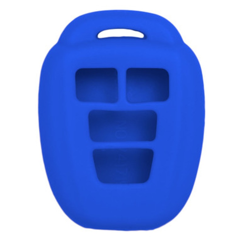 Replacement Silicone Jacket Keyless Remote Cover TYOTAG94 for Toyota 4 Button Remote Key FCC ID: HYQ12BDM HYQ12BEL – Blue