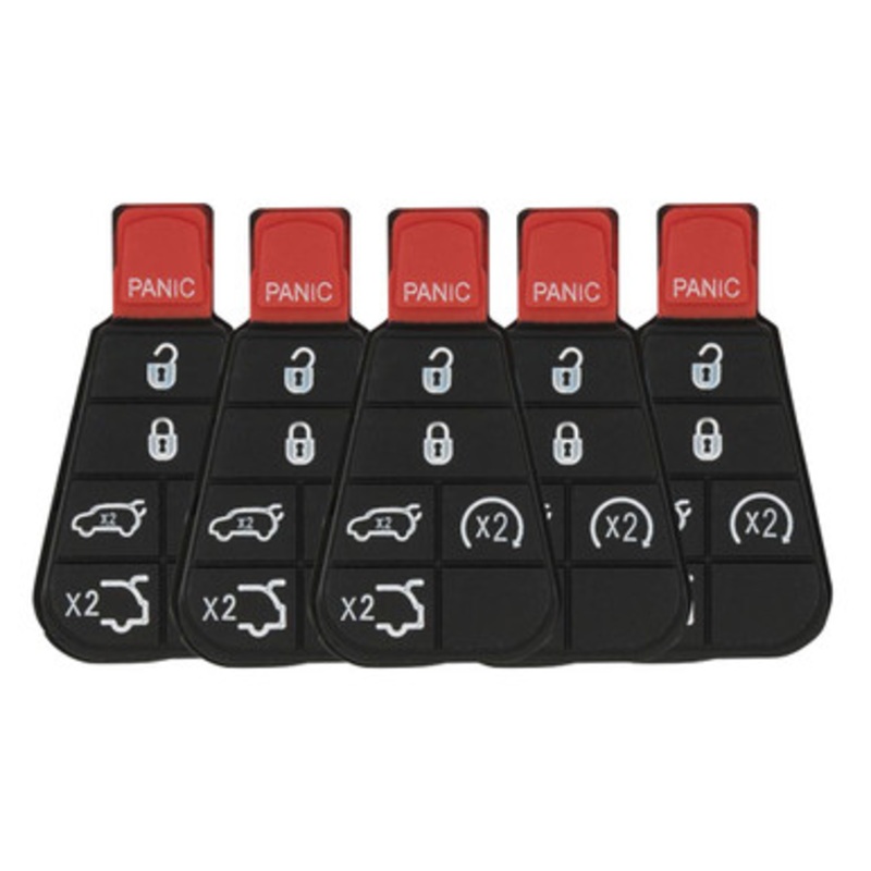 6 Button Replacement Pad for New Style POD Keys Jeep IYZ-C01C – 5 PACK