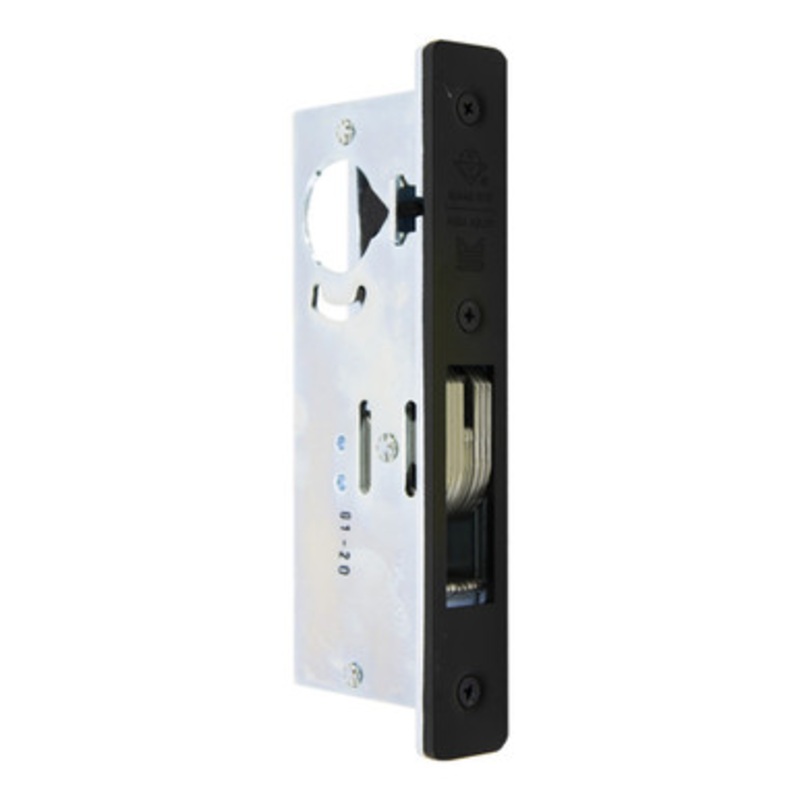 Adams Rite MS1850S Series MS Deadlock, Flat Faceplate, 1-1/2 Backset, Hookbolt, Non-Handed – Dark Bronze