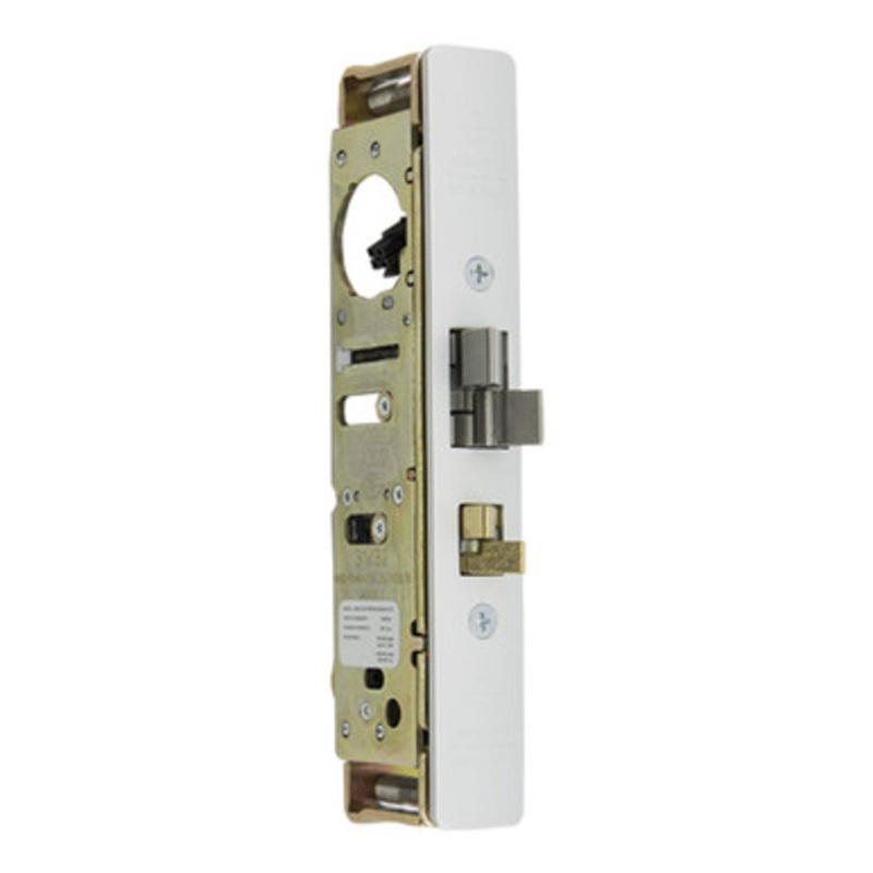 Adams Rite Steel Hawk 4300 Electrified Deadlatch, 31/32 Backset, No Monitoring, Surface Mount, Flat/Standard Jamb – Clear Anodized